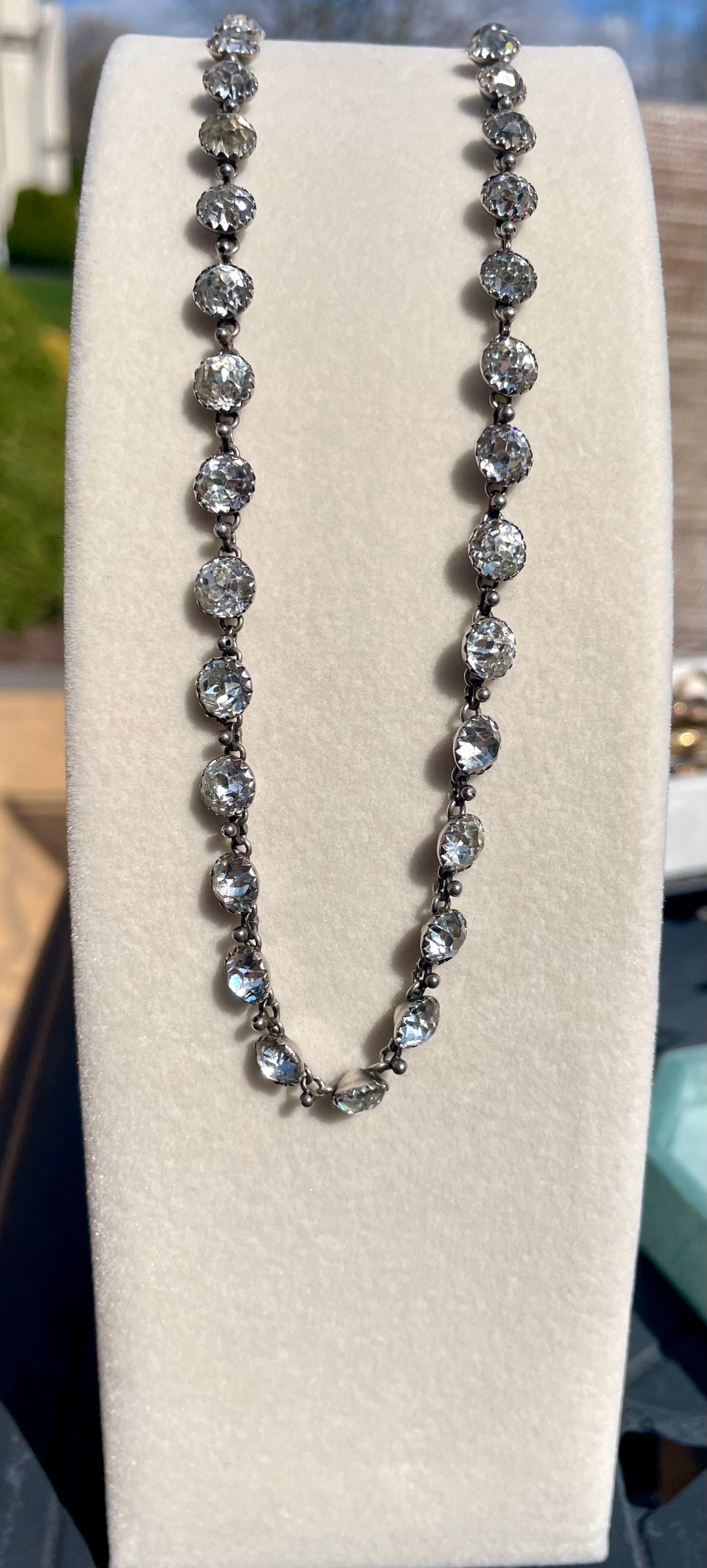 Victorian Diamond Paste Necklace