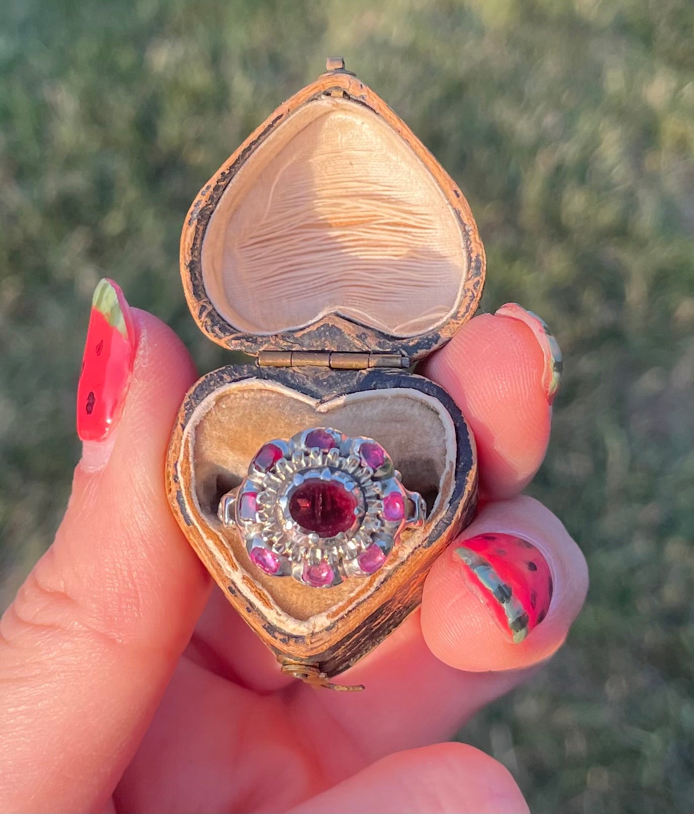 Georgian Garnet Cluster