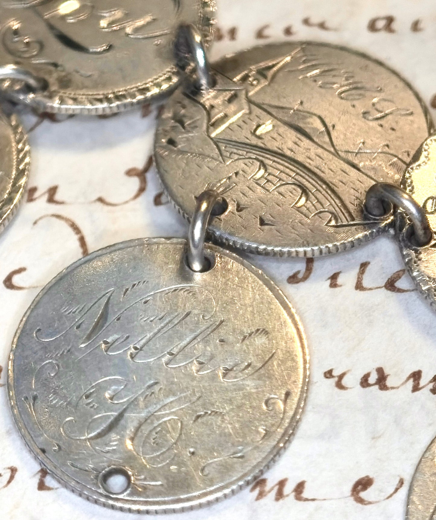 Victorian Love Token Link Bracelet