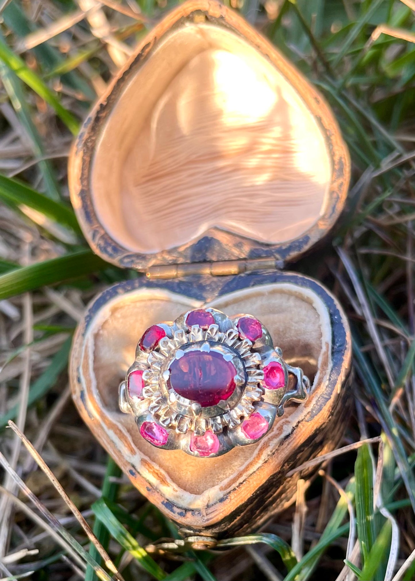 Georgian Garnet Cluster