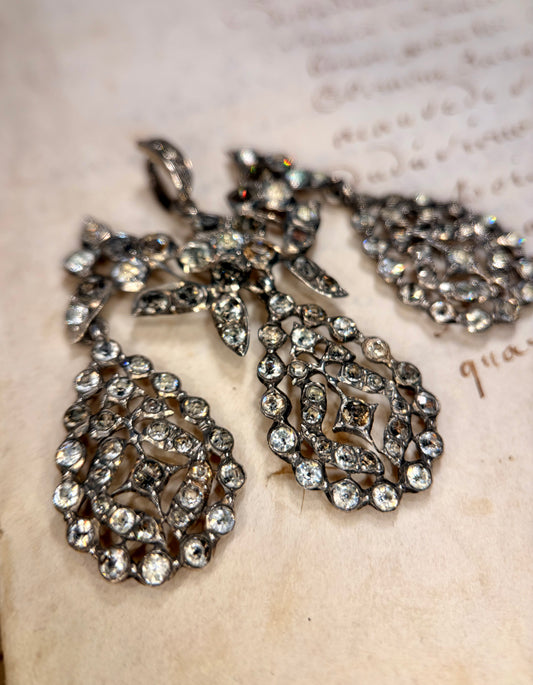 Georgian Girandole Paste Pendant