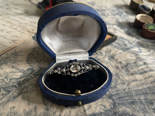 Art Nouveau Paste Brooch