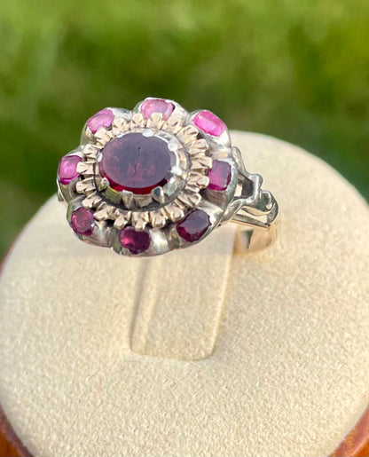 Georgian Garnet Cluster