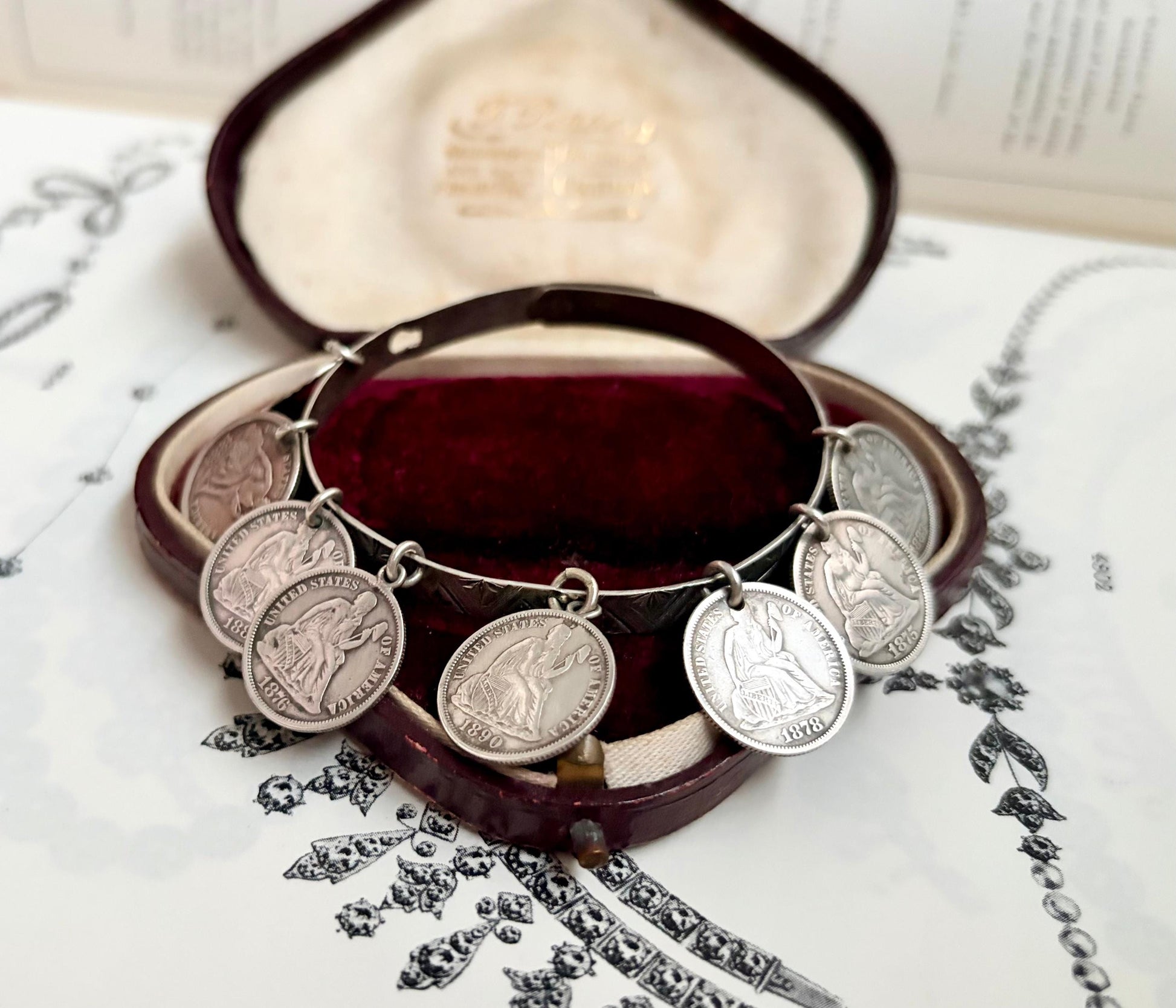 Victorian Love Token Bangle