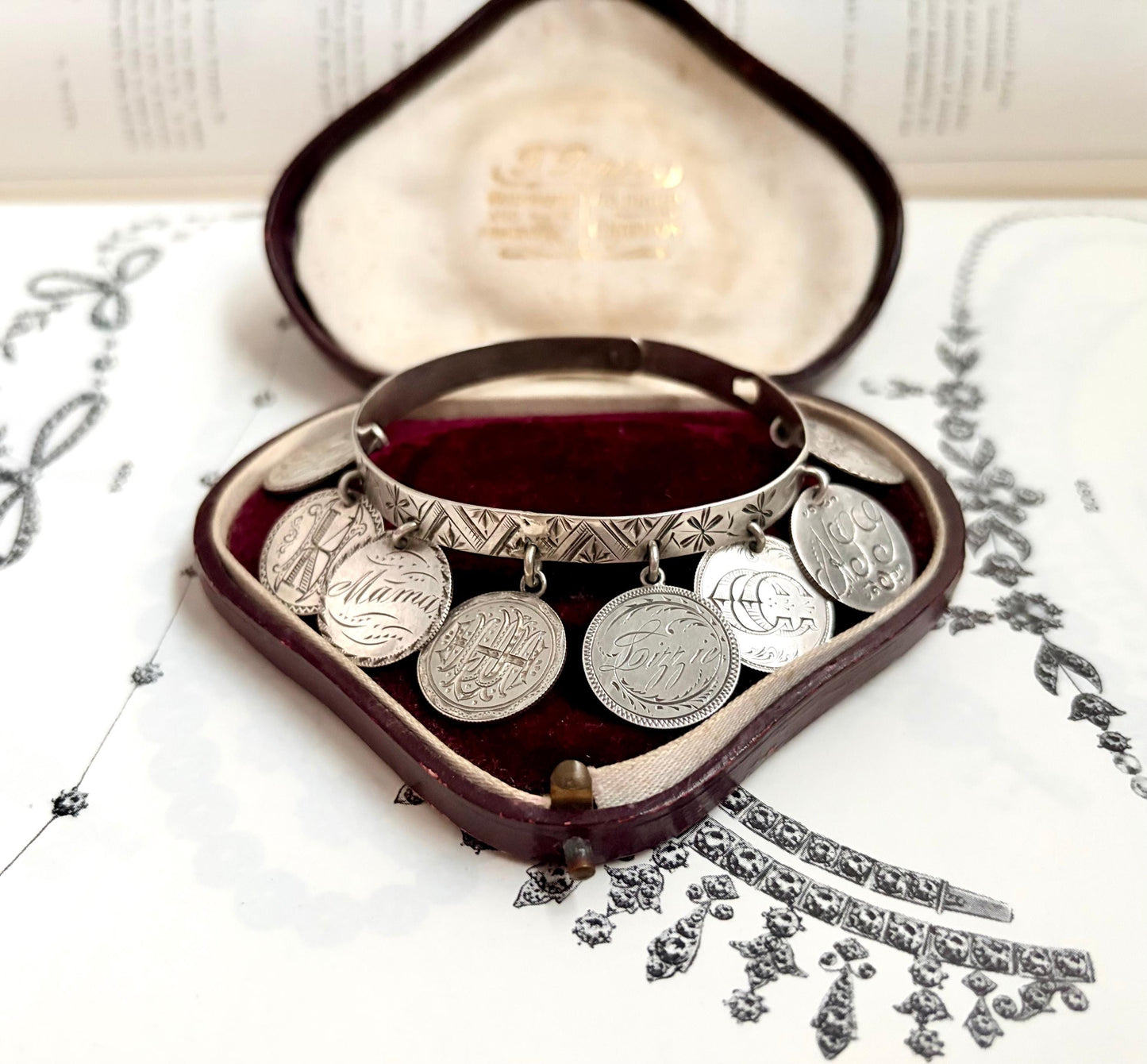 Victorian Love Token Bangle