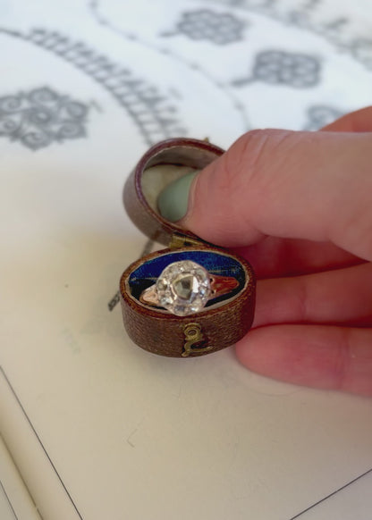 Foiled Rose Cut Diamond Cluster Ring