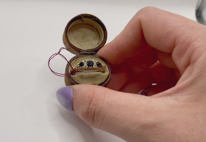 Victorian Sapphire & Diamond Gold Ring