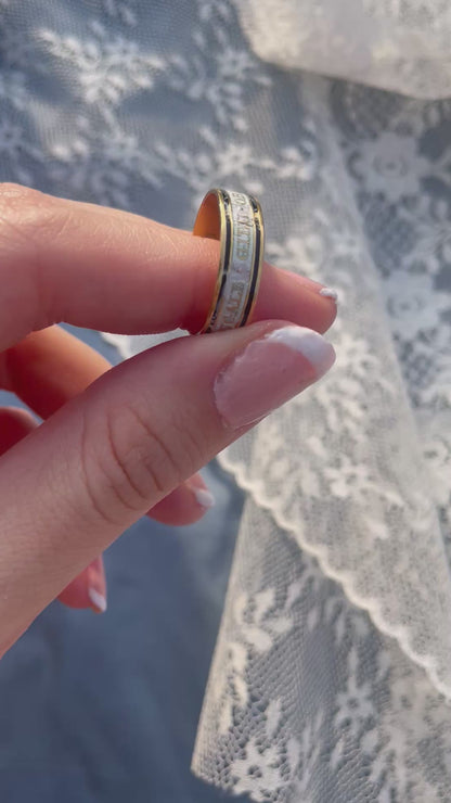 The Nightingale ~ Georgian Enamel Mourning Ring