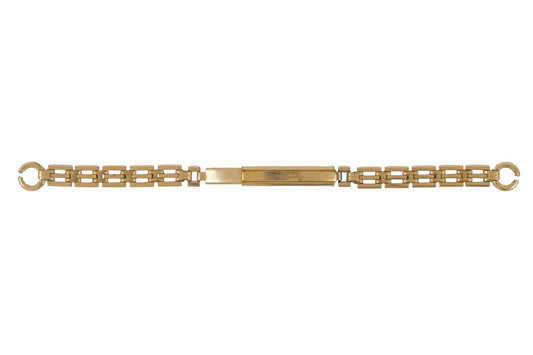 Vintage Gold Plated Gate Link Watch Strap